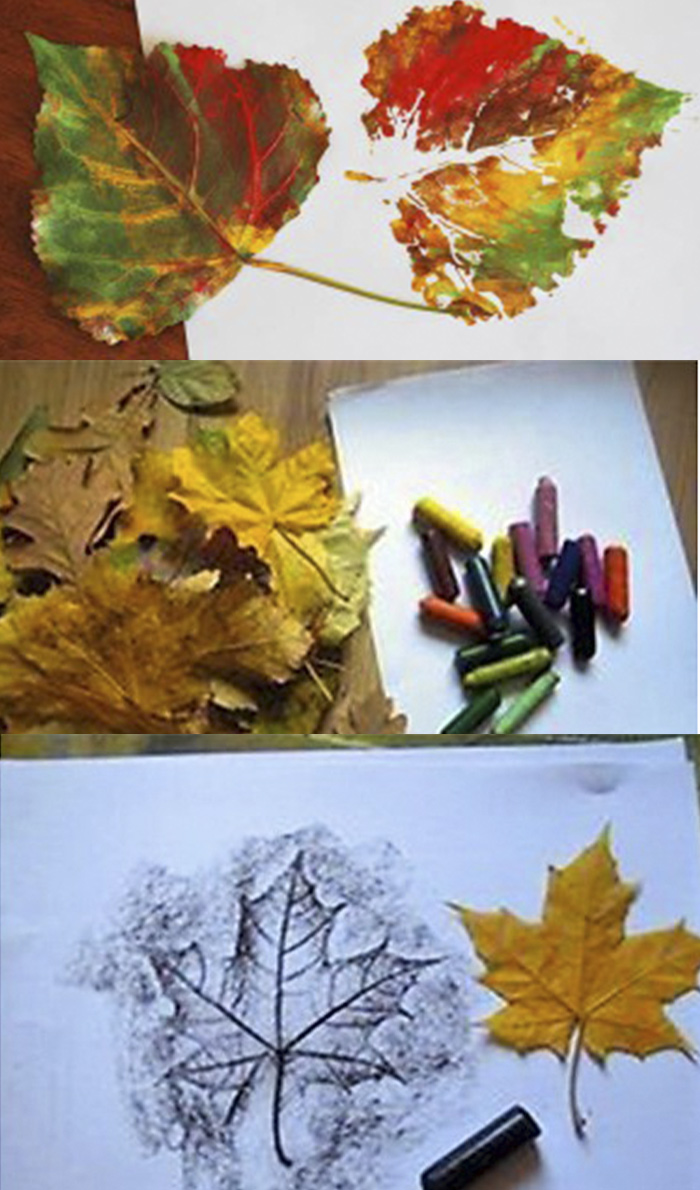 рисоватьлистьями